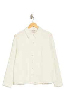 Nanette Lepore 3D Flower Button-Up Shirt
