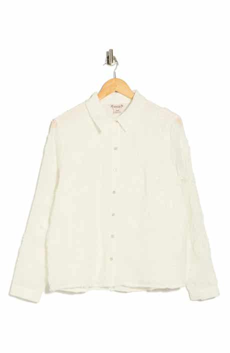 Nanette Lepore 3D Flower Button-Up Shirt