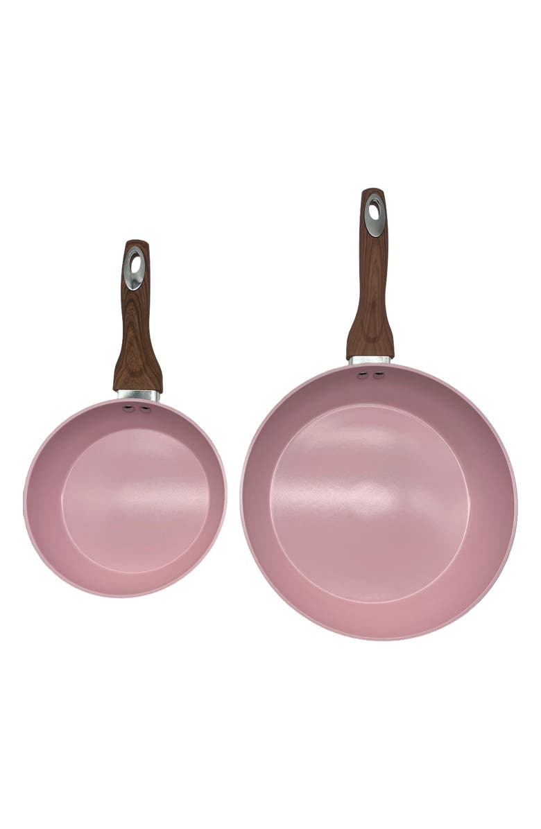 PHANTOM CHEF Set of 2 Grove Nonstick Fry Pans, Alternate, color, Pink