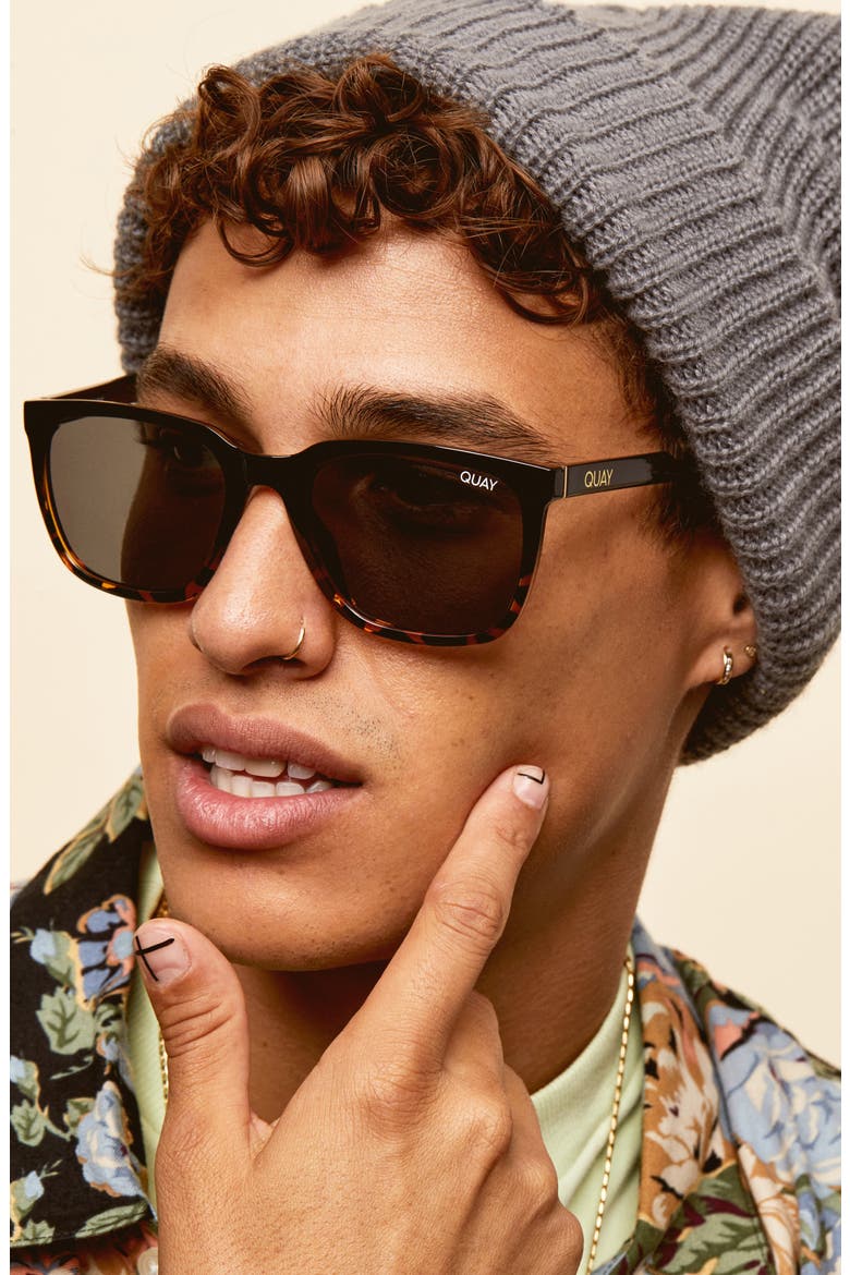 Australia Legacy 55mm Sunglasses, Alternate, color, BLACK/ TORT/ SMOKE