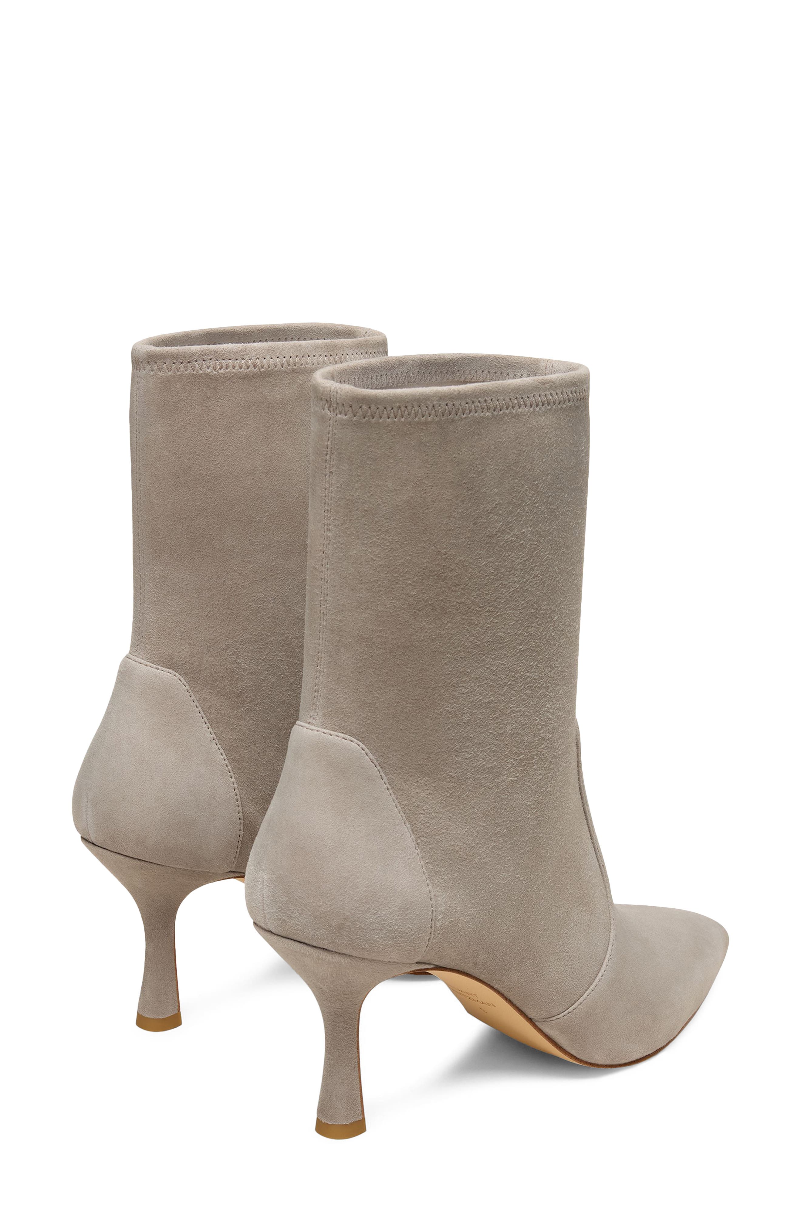 Valentina Stretch Leather Bootie, Alternate, color, LIGHT TOPO