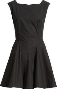 DÔEN Riviette Fit & Flare Poplin Minidress