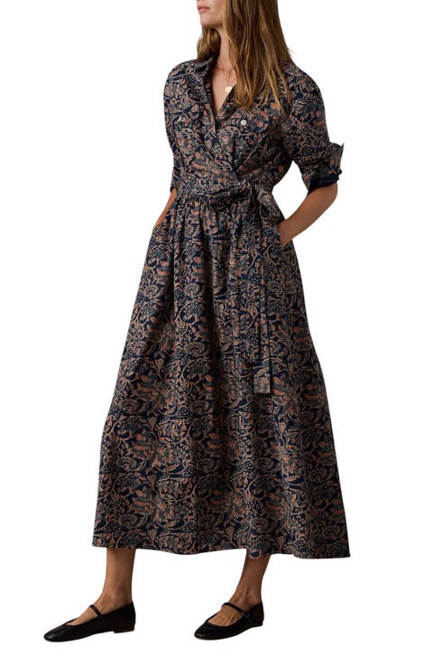 Abby Organic Cotton & Linen Maxi Wrap Dress