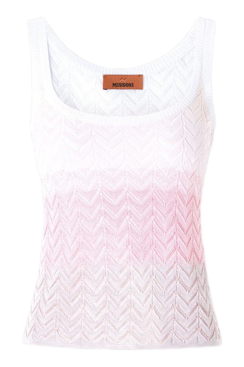 Shaded Chevron Viscose Tank Top, Alternate, color, Multicoloured