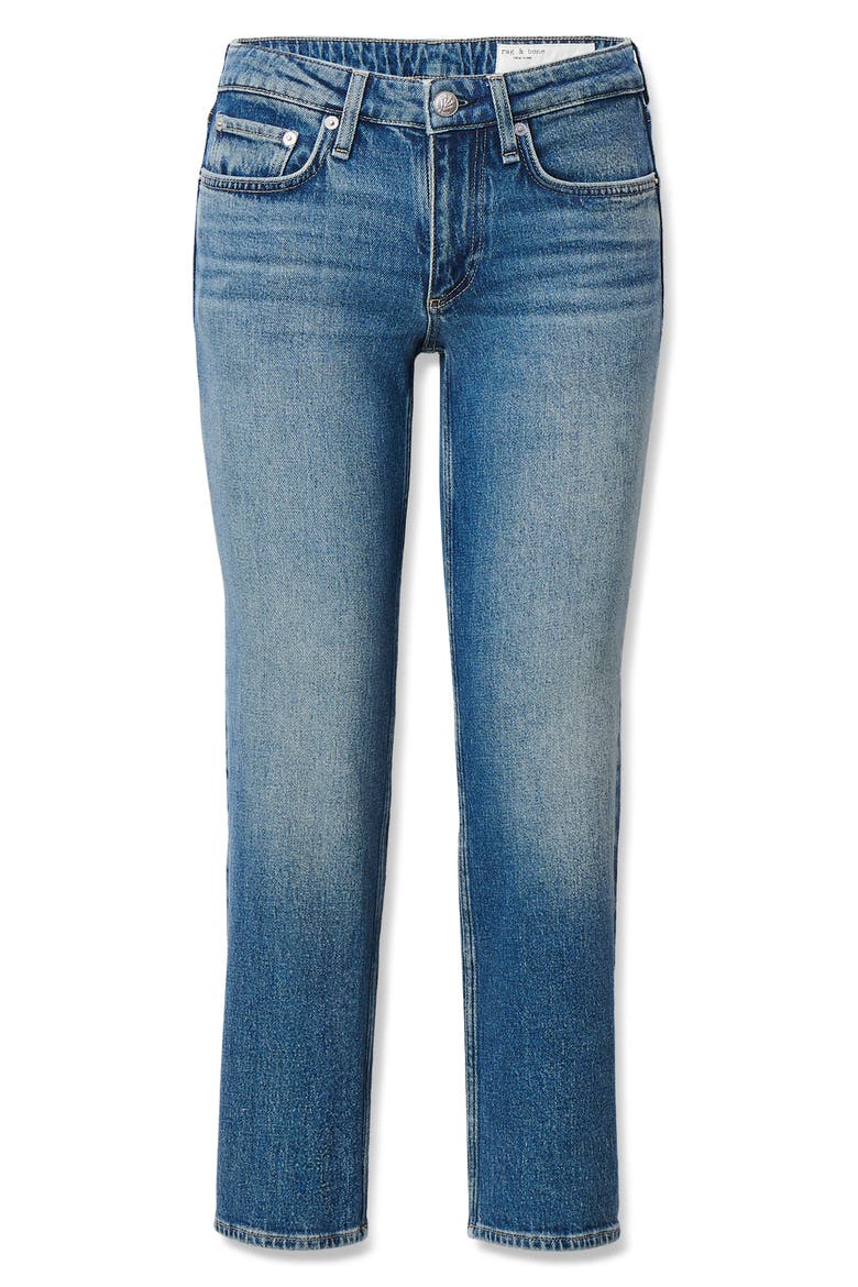 Harlow Low Rise Ankle Straight Leg Jeans, Alternate, color, EASTON