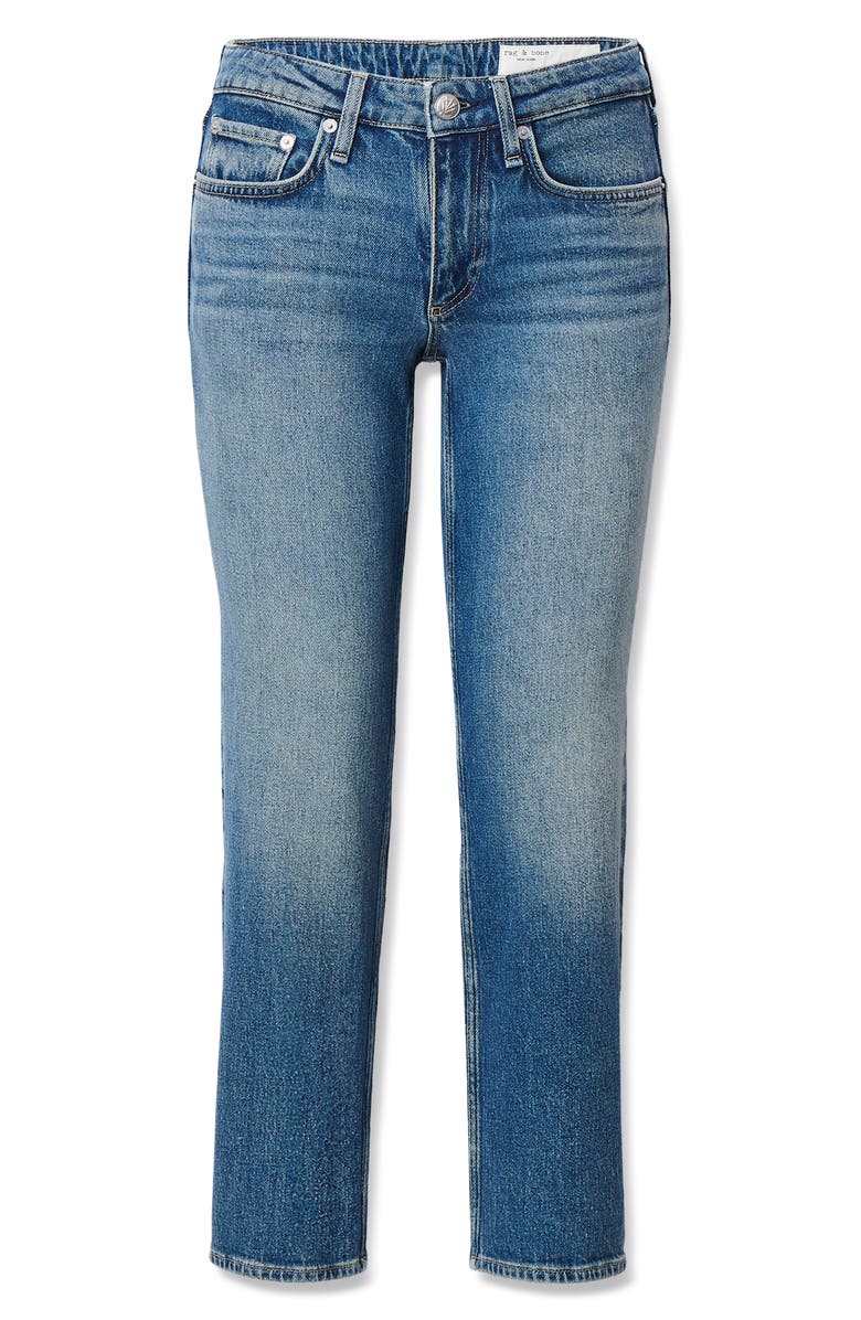 rag & bone Harlow Low Rise Ankle Straight Leg Jeans, Main, color, Easton