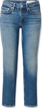 rag & bone Harlow Low Rise Ankle Straight Leg Jeans