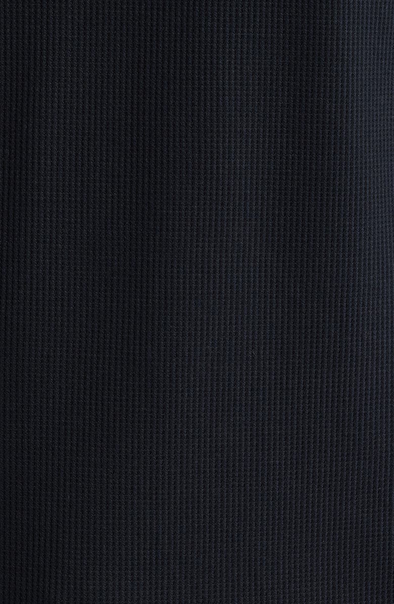 Tommy John Waffle Knit Pajama Top, Alternate, color, Black