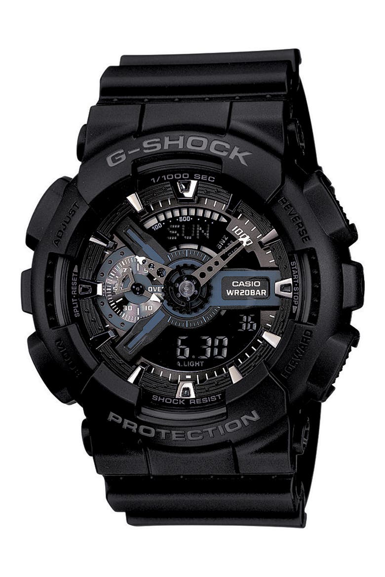 Baby-G Ana-Digi Watch, 51mm, Main, color, BLACK