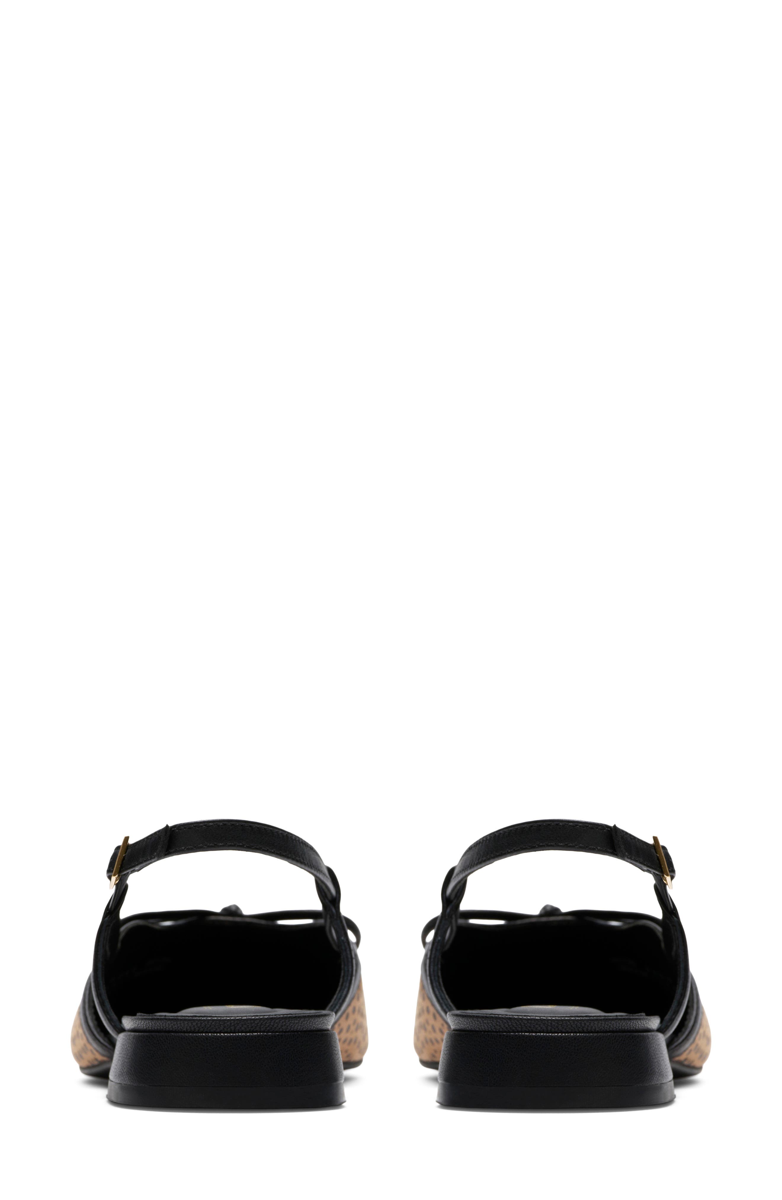 Sensa Bow Slingback Flat, Alternate, color, ANIMAL PRINT