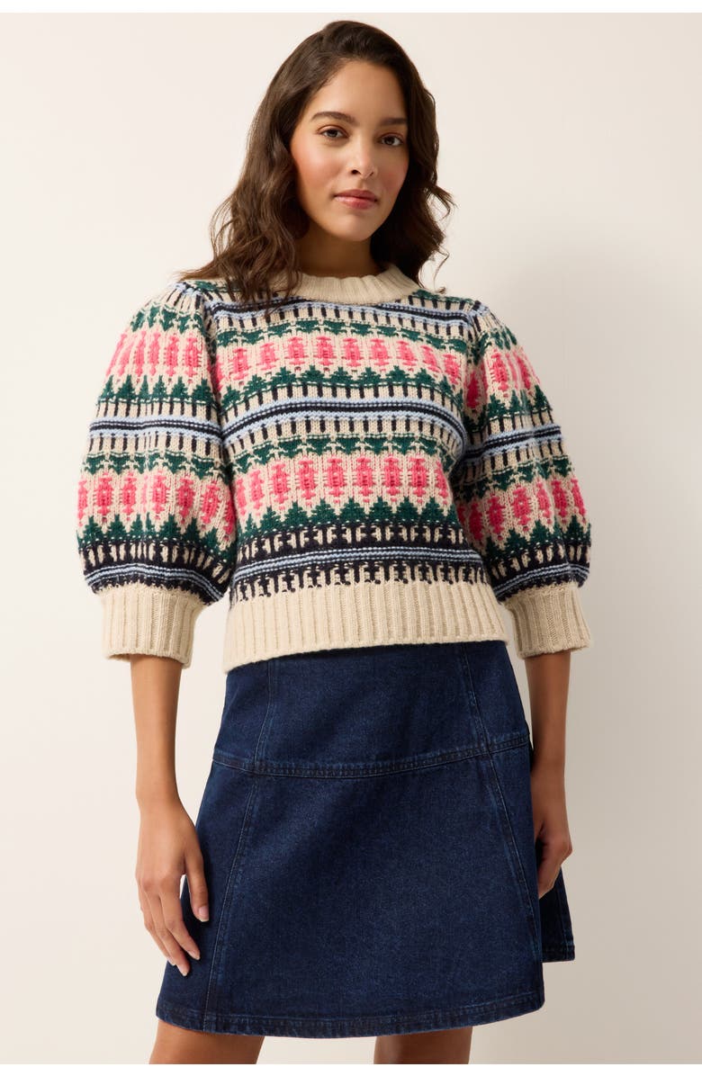 Marie Oliver Gail Sweater, Main, color, Forest