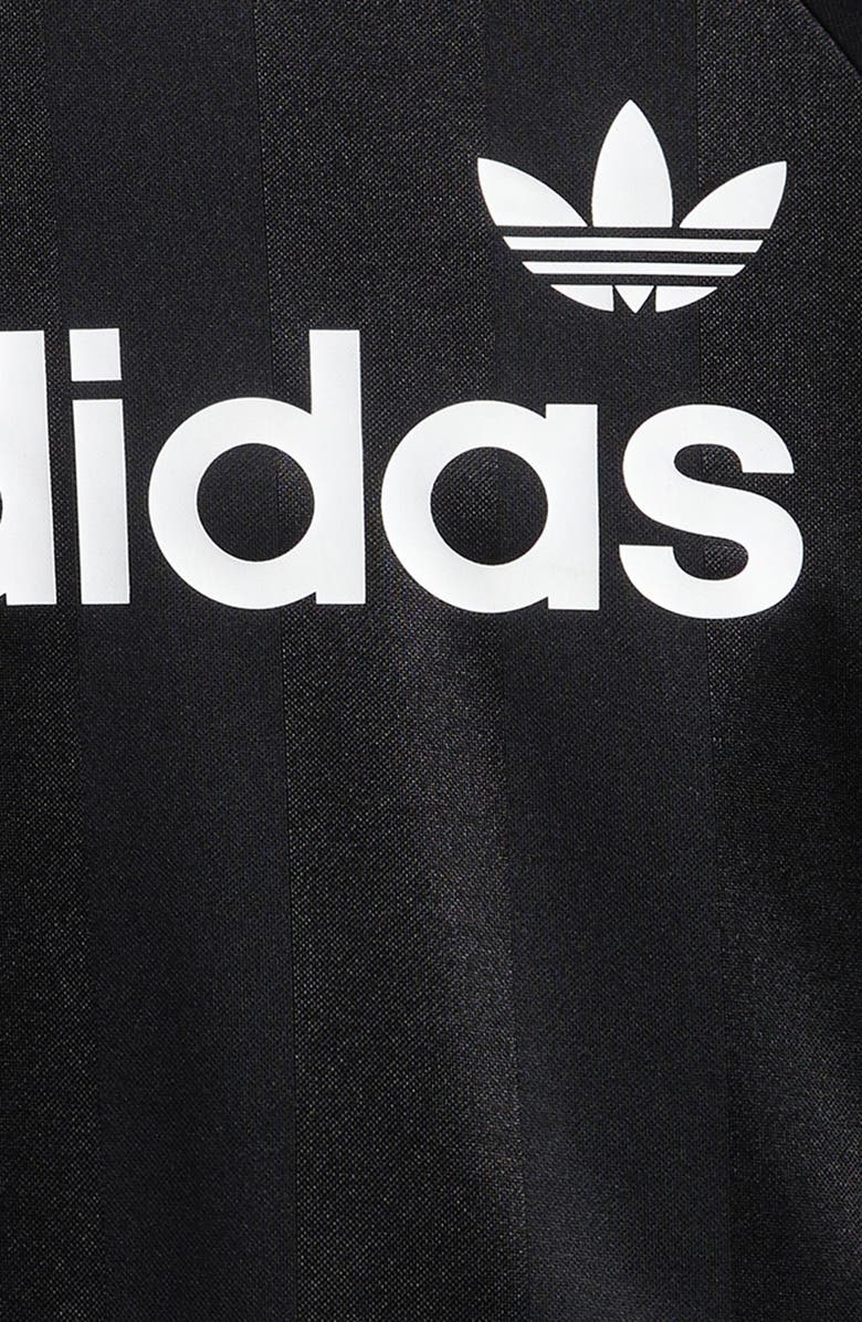 adidas Kids' Archive Recycled Polyester Crop Jersey, Alternate, color, Black