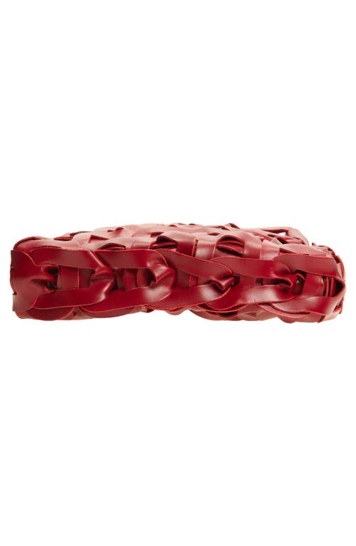 Sc103 Links Leather Shoulder Bag In Red