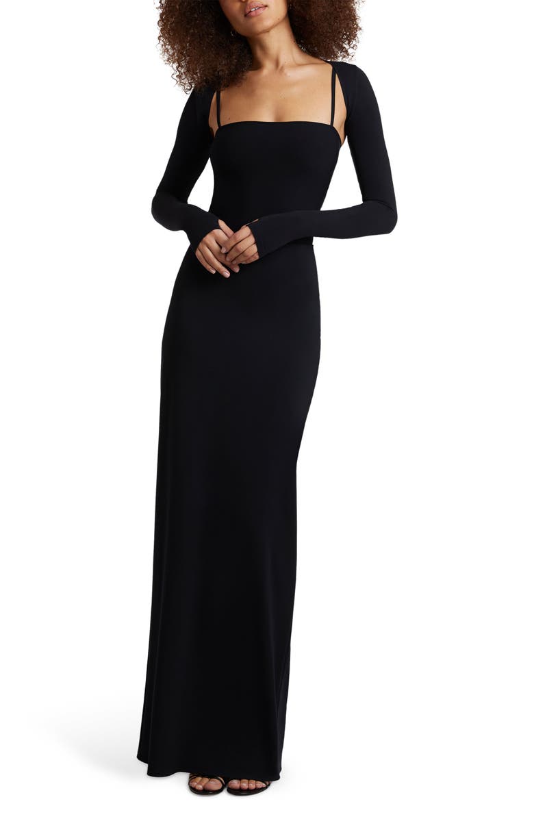 Commando Ballet Body Shrug, Main, color, Black