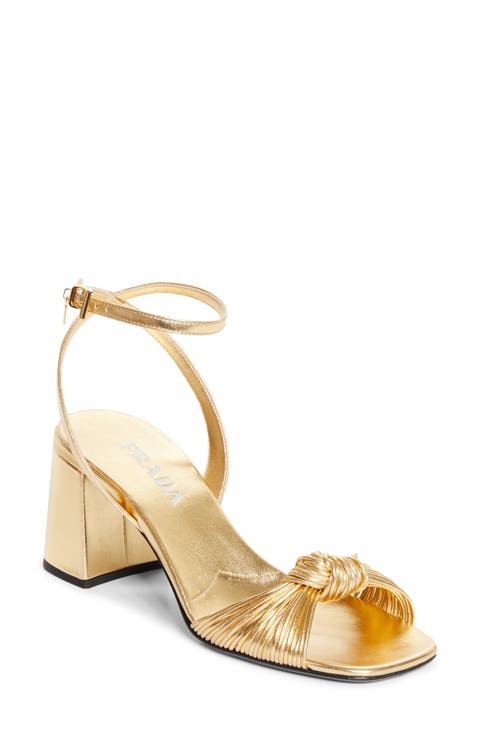 Block Heel Ankle Strap Sandal (Women)