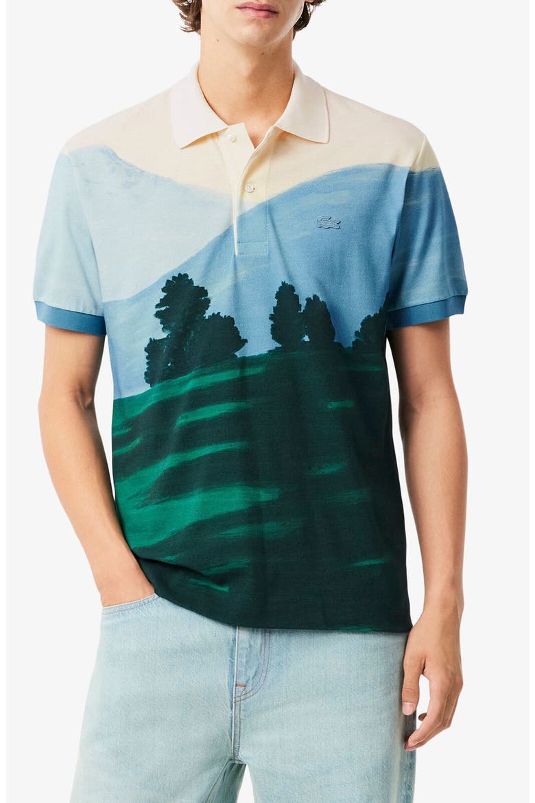 Mountain Print Piqué Polo (Men) | Nordstrom
