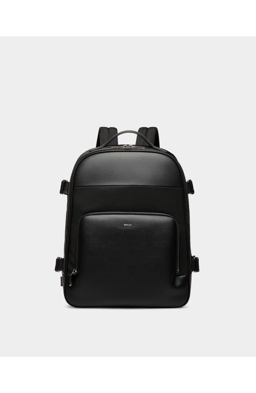 Bally Vogel Backpack In Nylon And Recycled Bovine Leather In Black