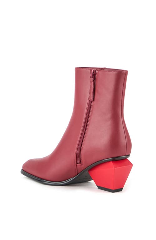 United Nude Jacky Bootie In Cranberry Mix