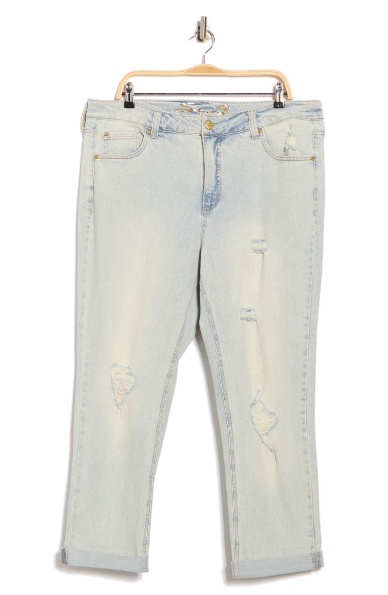 Seven7 Weekend High Waist Slim Straight Leg Jeans, Alternate, color, 5 Point