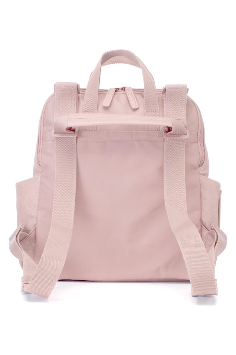 Robyn Convertible Faux Leather Diaper Backpack, Alternate, color, BLUSH