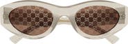 Gucci 52mm Oval Sunglasses