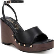 LONDON RAG Colada Ankle Strap Studded Wedge Sandal