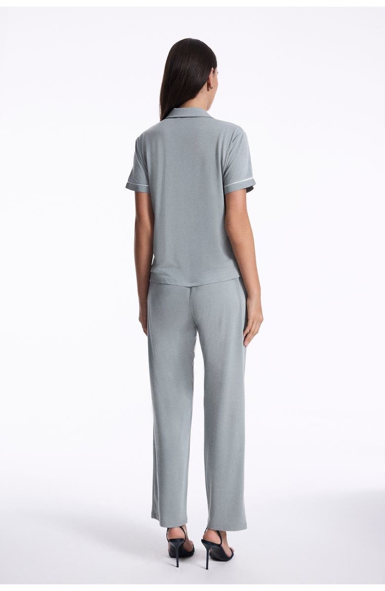 House Of Silk Capri Extra Soft Pyjama Set, Alternate, color, Mint