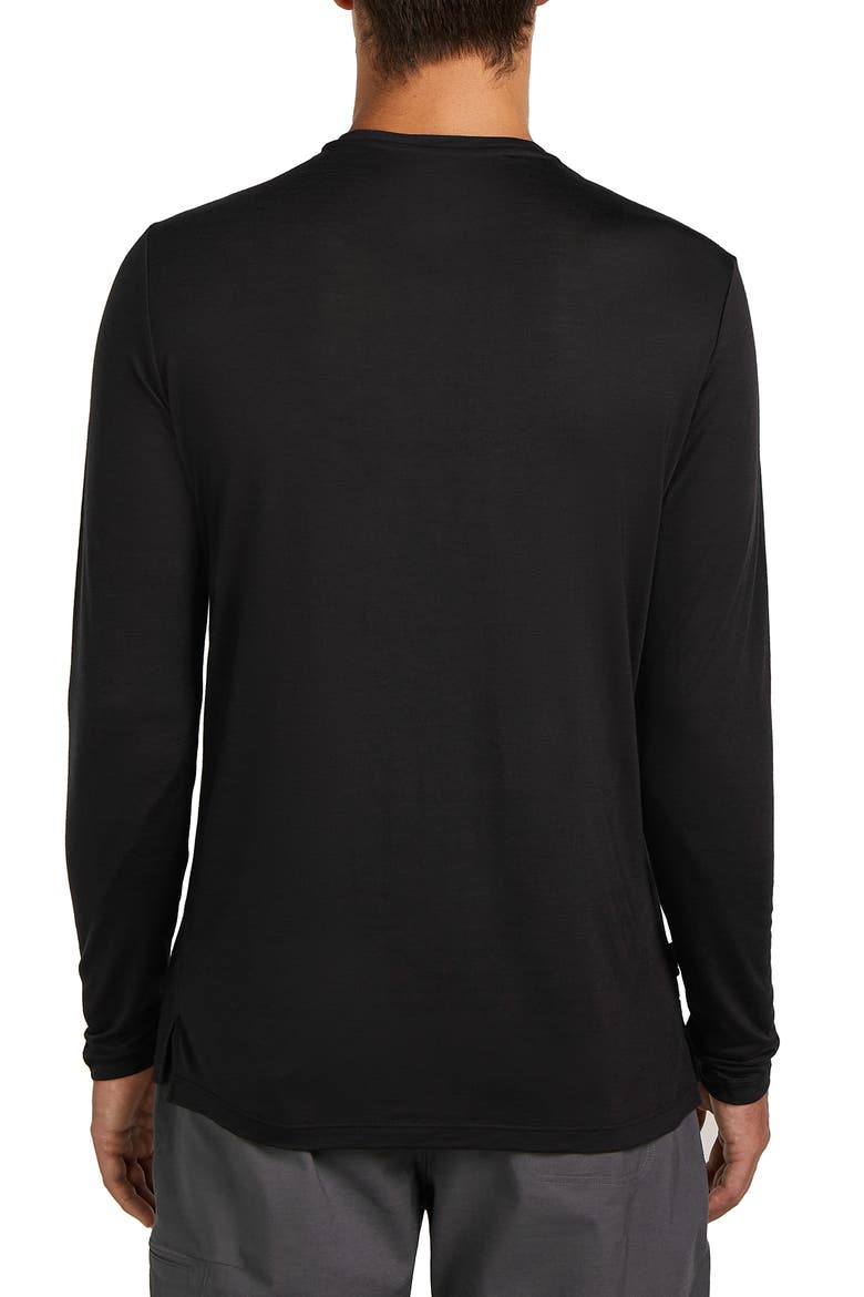 Merino 125 Cool-Lite™ Sphere Long Sleeve T-Shirt, Alternate, color, BLACK