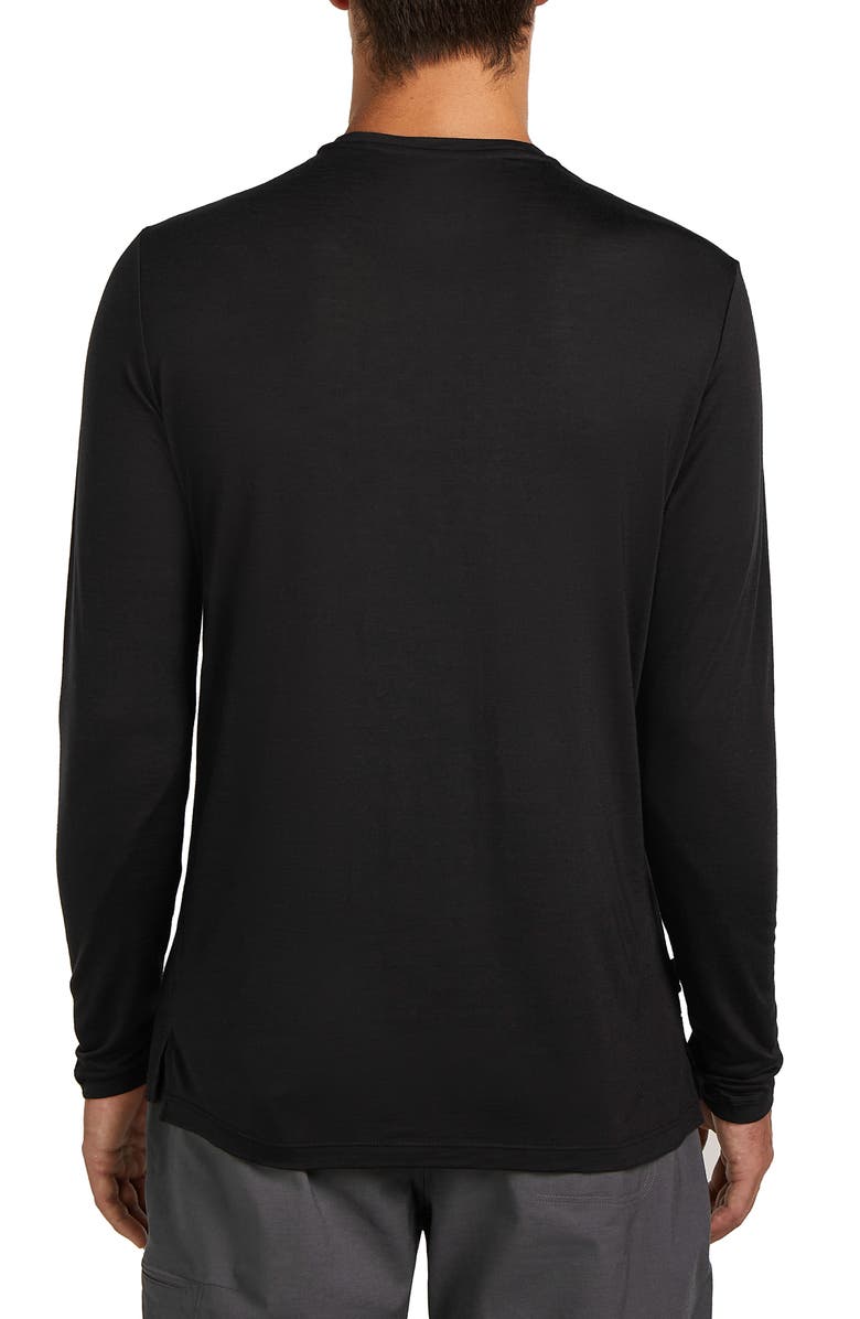 Icebreaker Merino 125 Cool-Lite<sup>™</sup> Sphere Long Sleeve T-Shirt, Alternate, color, Black