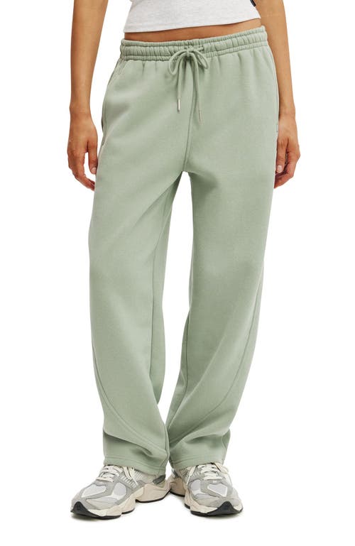 Cotton On Body Active Plush Essential Barrel Sweatpant In Green