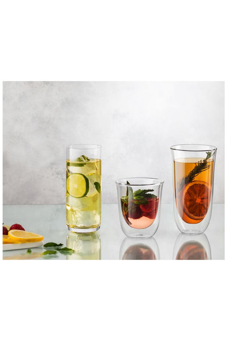 Set of 4 - Spike Double Wall Tumbler, Alternate, color, CLEAR