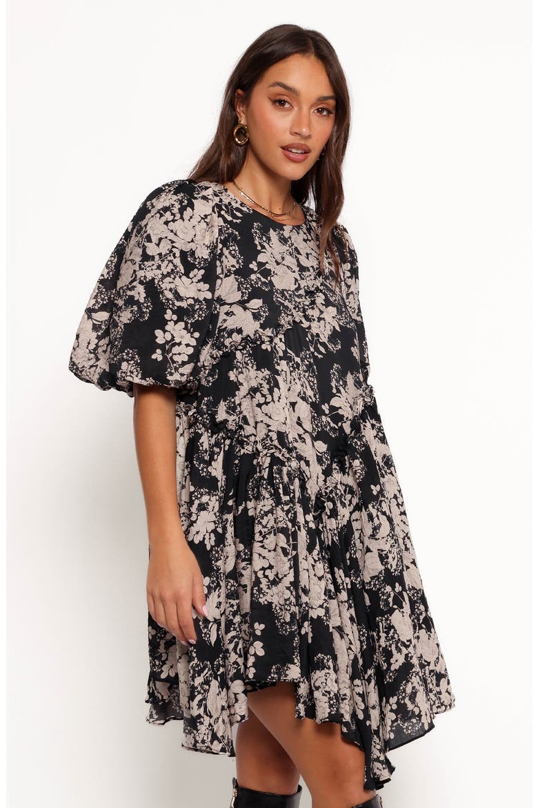 Zinta Floral Print Trapeze Minidress, Alternate, color, FLORAL PRINT