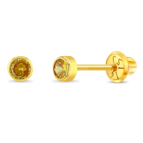 In Season Jewelry 14k Tiny Cubic Zirconia Birthstone Earrings in November at Nordstrom