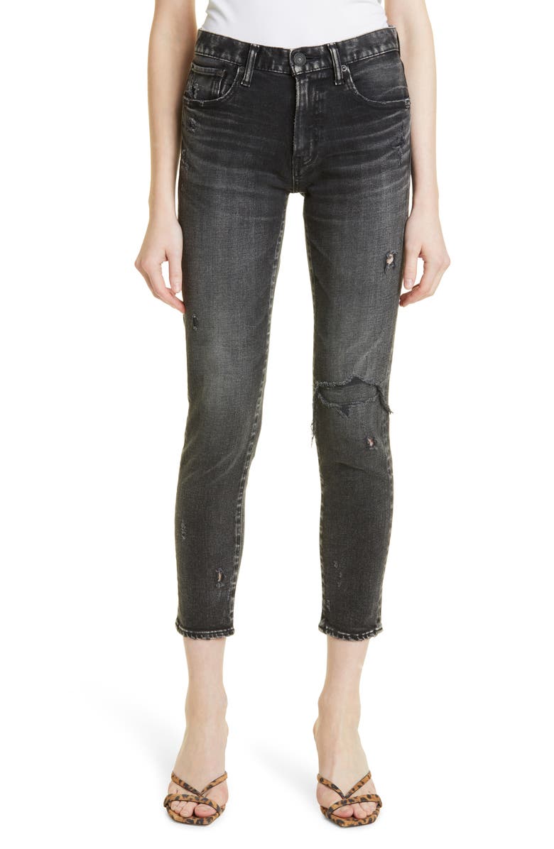 MOUSSY Lenwood Distressed Ankle Skinny Jeans, Main, color,