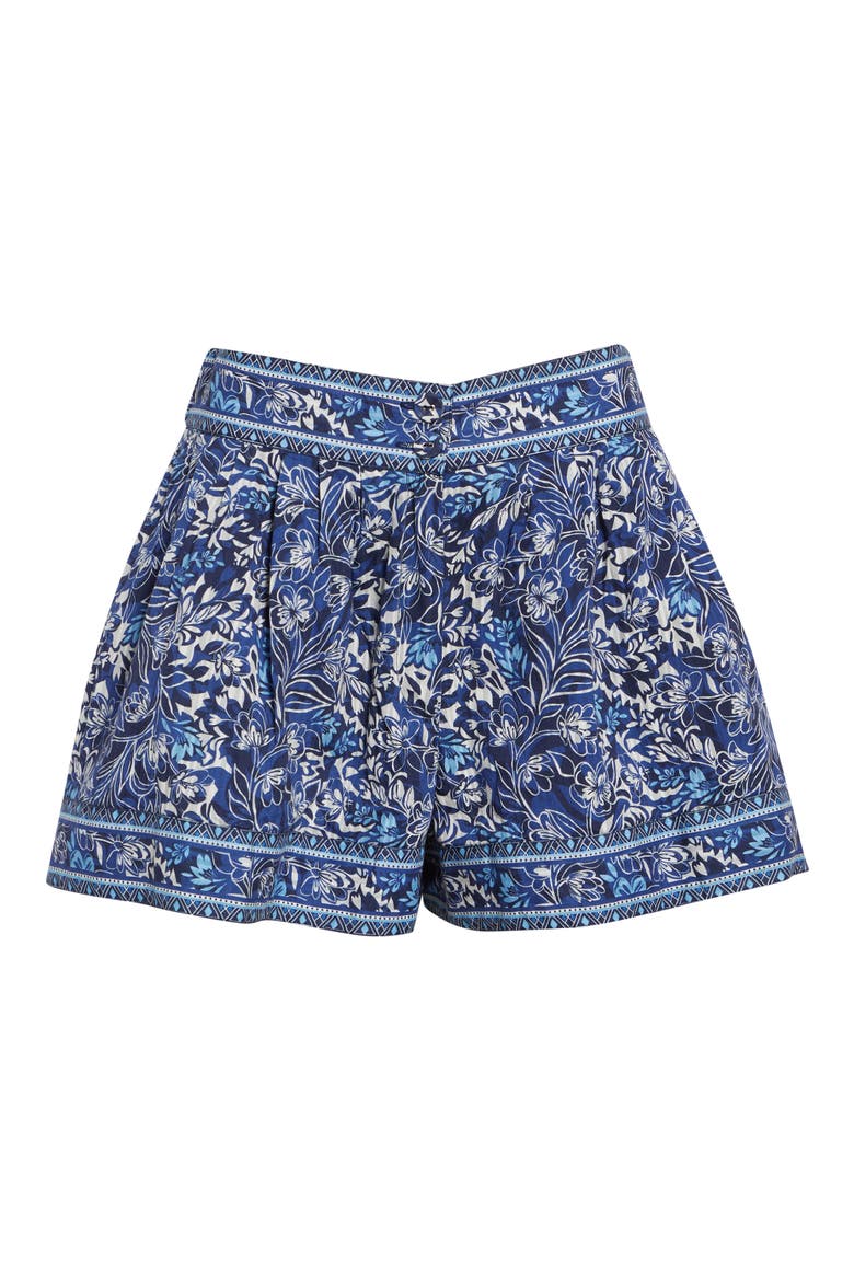 Quinn Floral Print Shorts, Alternate, color, NAVY FLORAL