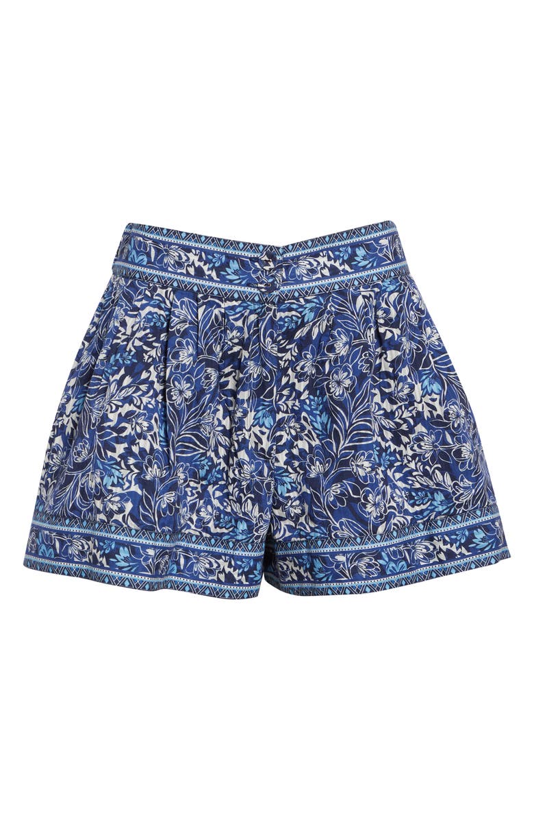 Ramy Brook Quinn Floral Print Shorts, Main, color, Navy Floral