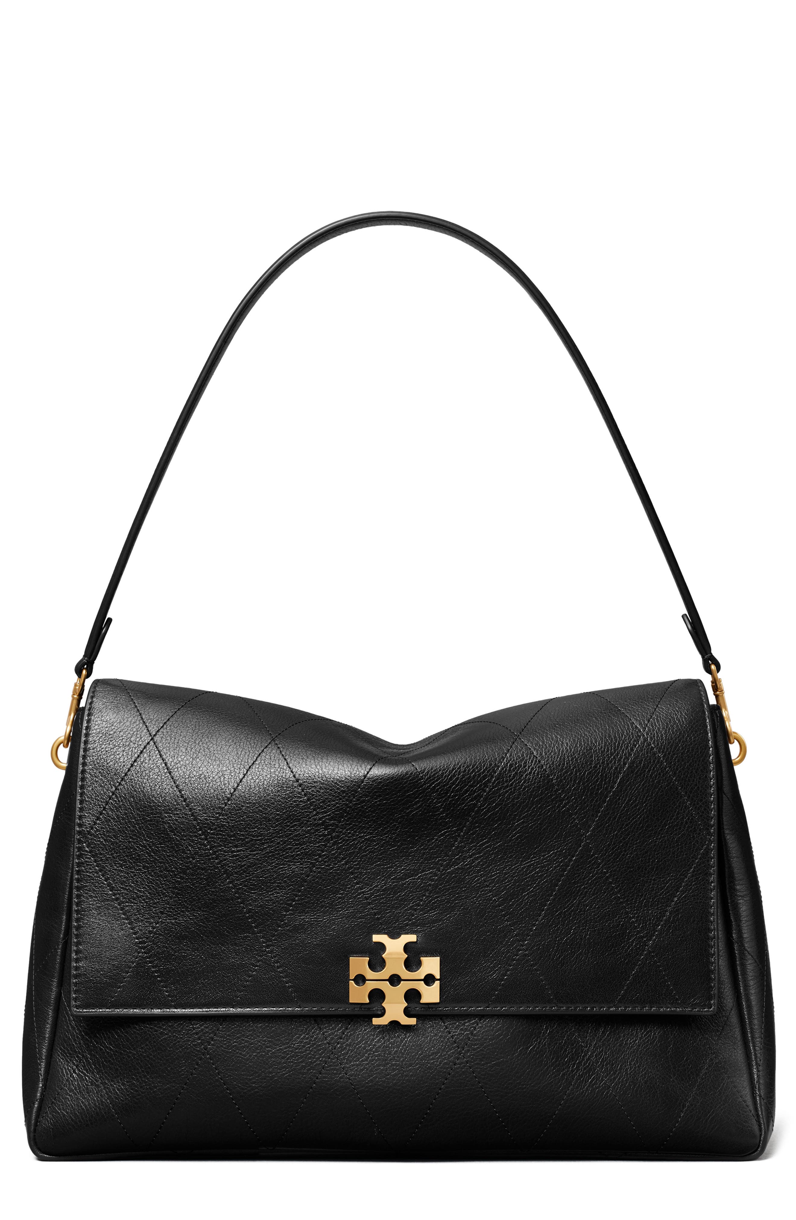 Tory Burch Large Charlie Leather Shoulder Bag, Main, color, 