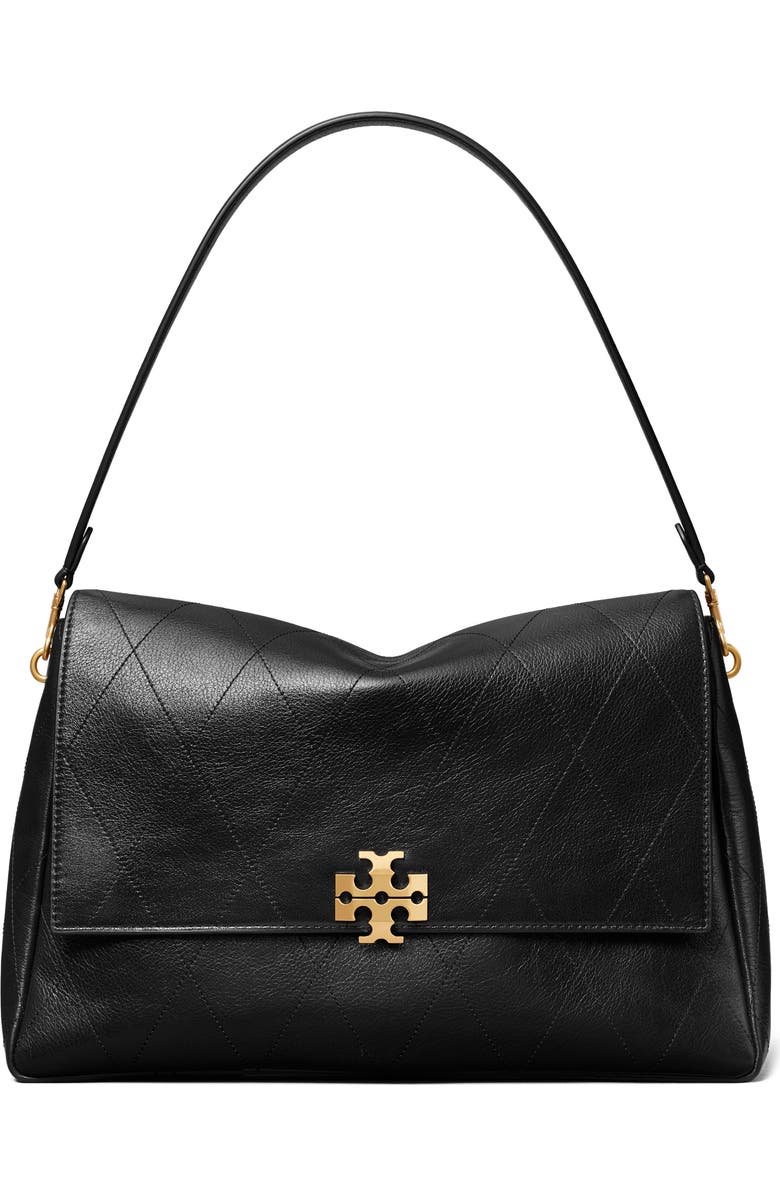 Tory Burch Large Charlie Leather Shoulder Bag, Main, color,