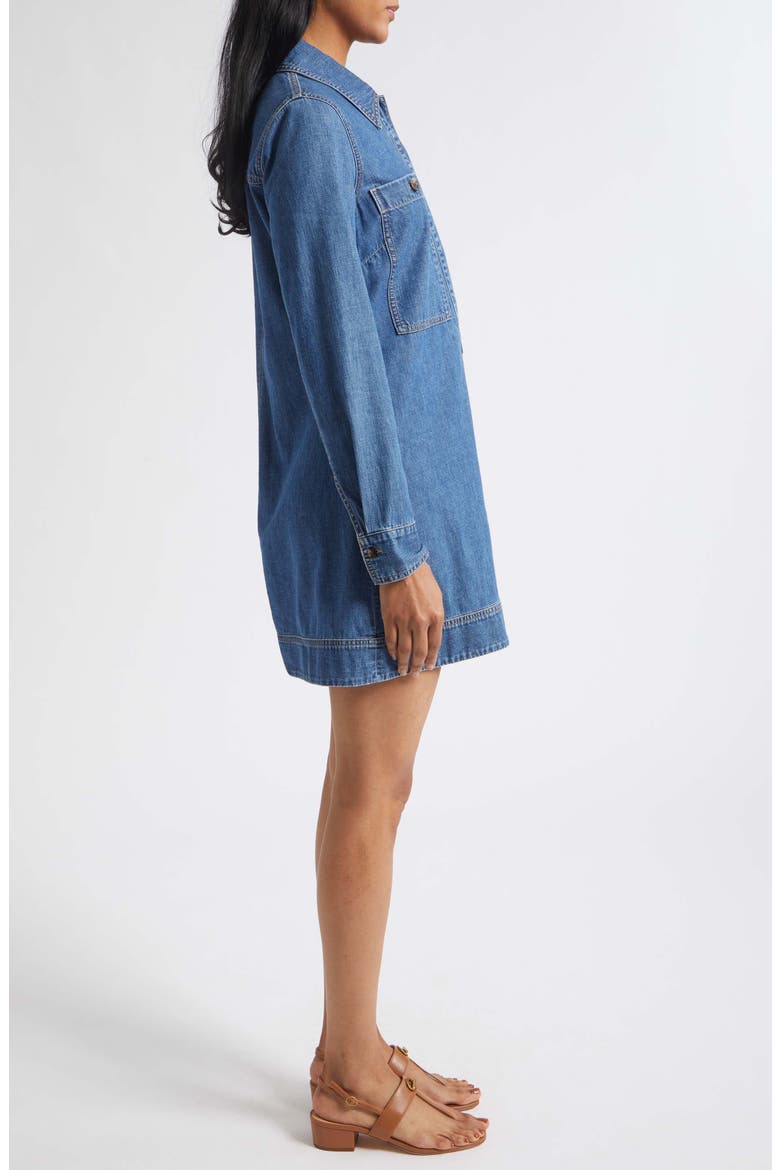 Pryce Long Sleeve Denim Dress, Alternate, color, BANDIT LIGHT