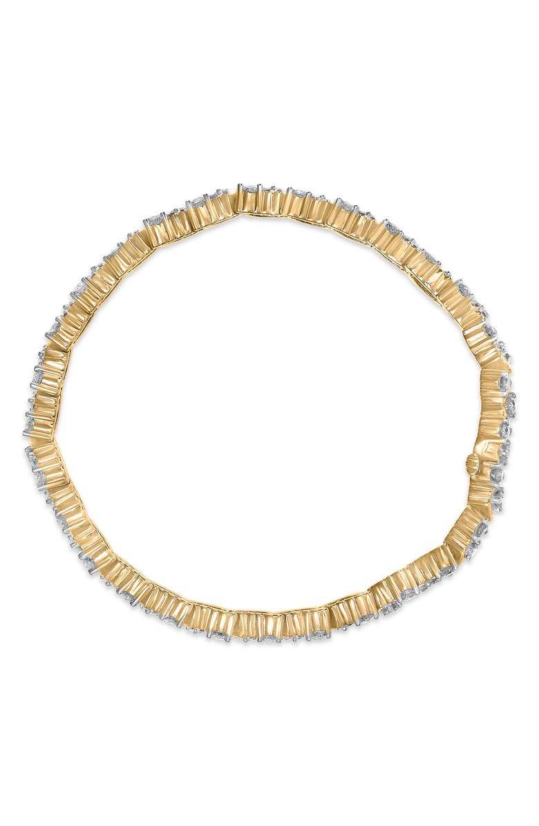 Haus of Brilliance 14K Yellow Gold 4.00 Cttw Diamond Triangle Link Tennis Bracelet, Alternate, color, Yellow