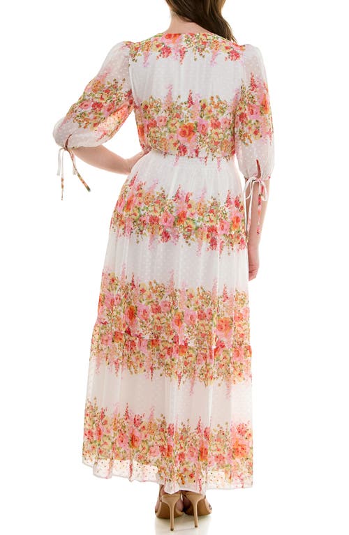 Taylor Dresses Floral Tiered Maxi Dress