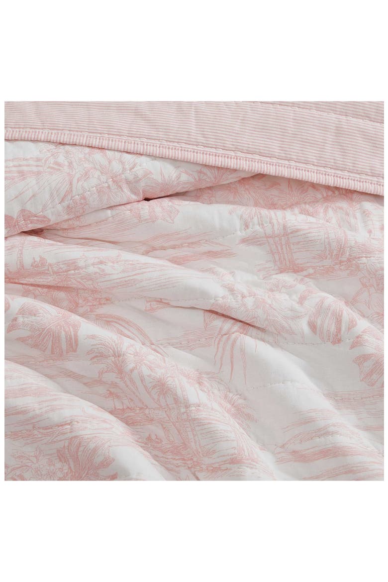 Beach Bluff Toile Cotton Comforter & Sham Set, Alternate, color, LIGHT PINK