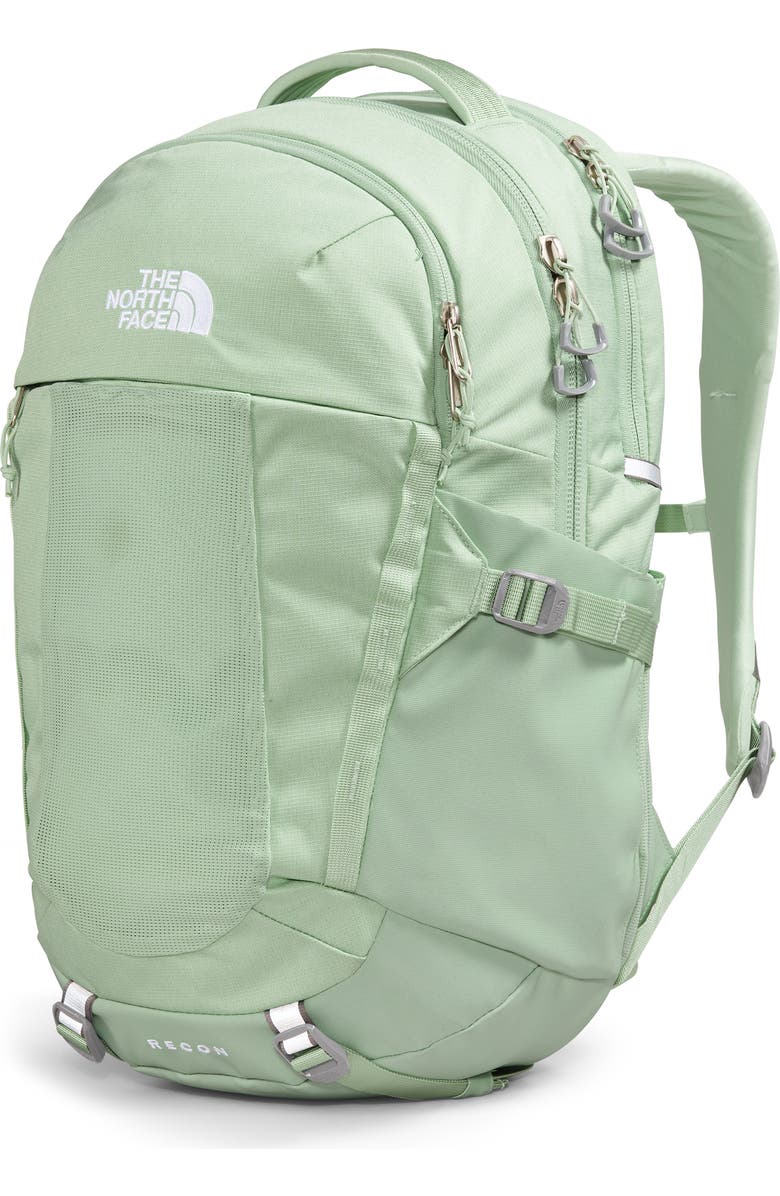 The North Face Women's Recon Backpack, Alternate, color, Misty Sage Dark Heather/ Grey