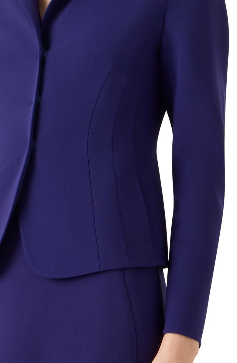 Akris Hamer Stretch Wool Jacket, Alternate, color, Dark Purple