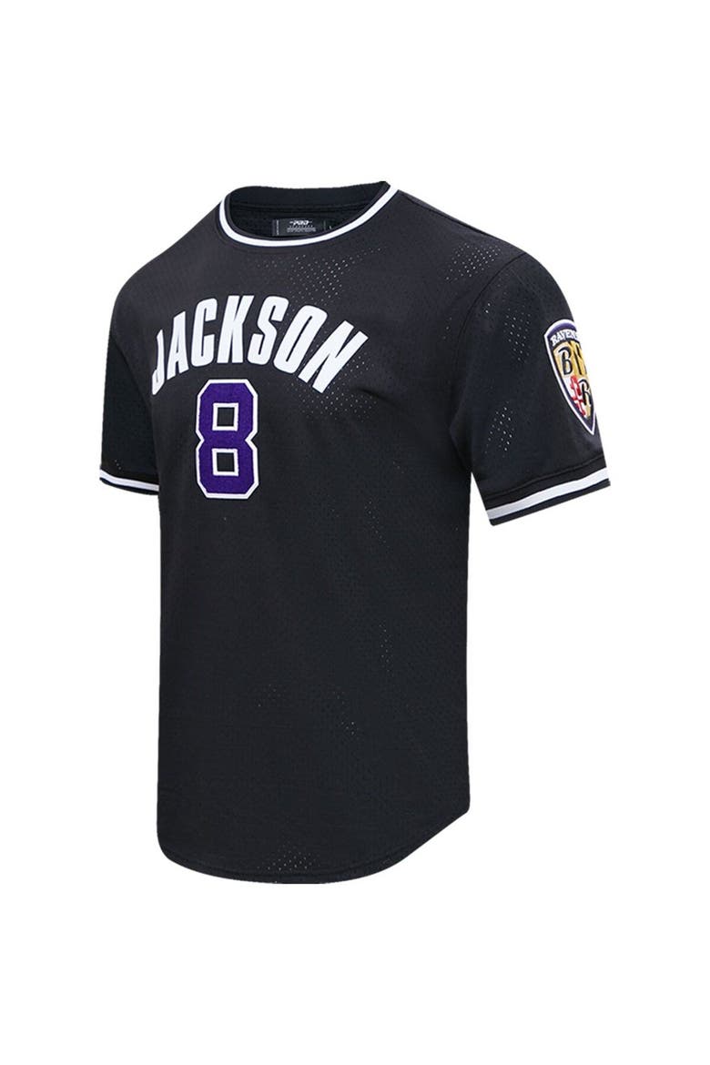 Men's Pro Standard Lamar Jackson Black Baltimore Ravens Mesh Player Name & Number Top, Alternate, color, Black