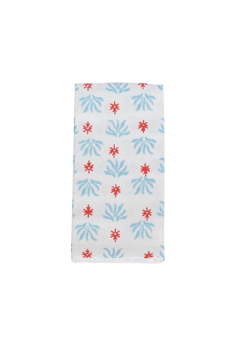 Seagrass Napkins - Set of 4, Alternate, color, Saltwater & Poppy