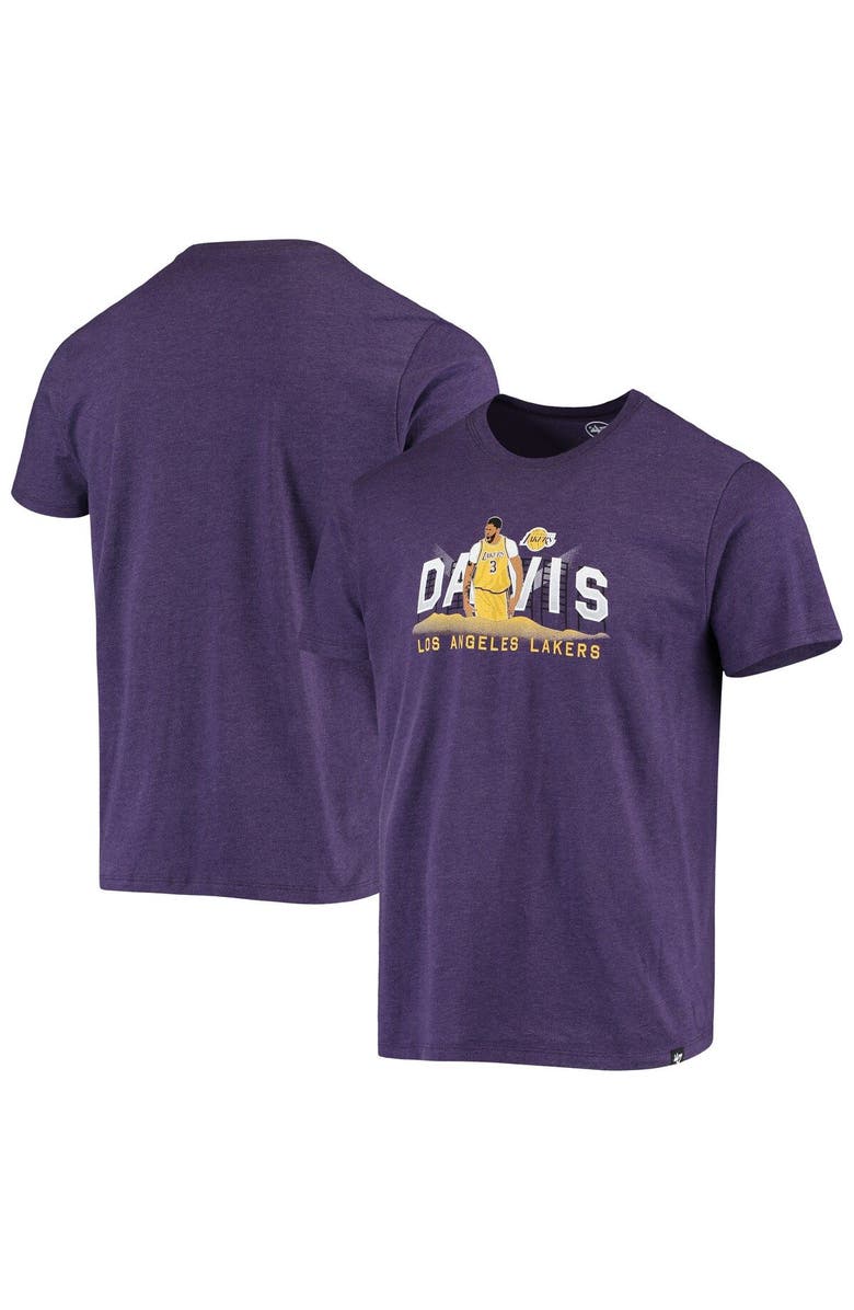 '47 Men's Anthony Davis Purple Los Angeles Lakers Player Graphic T-Shirt, Main, color, 