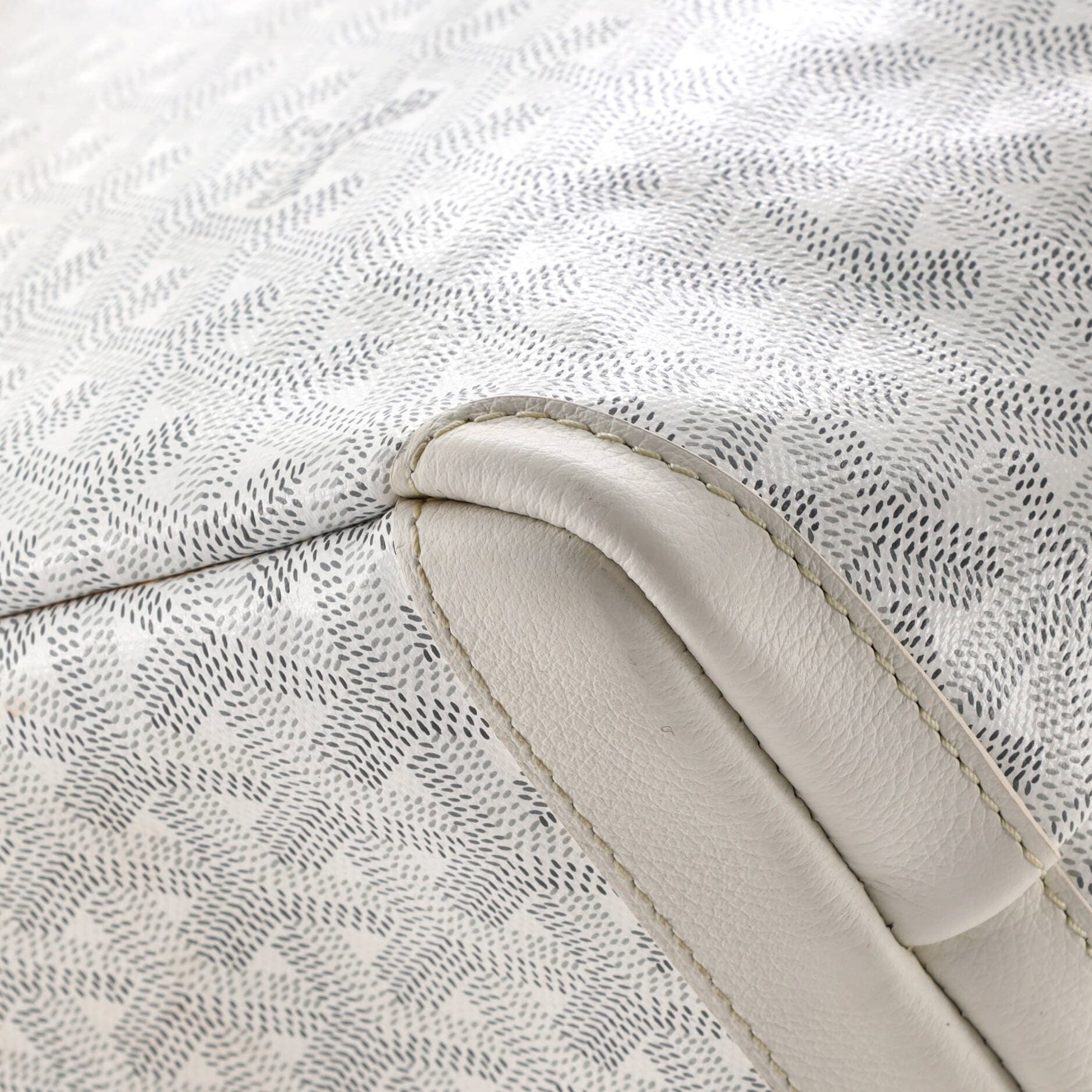 Pre-Owned Goyard Artois Tote Coated Canvas MM, Alternate, color, White