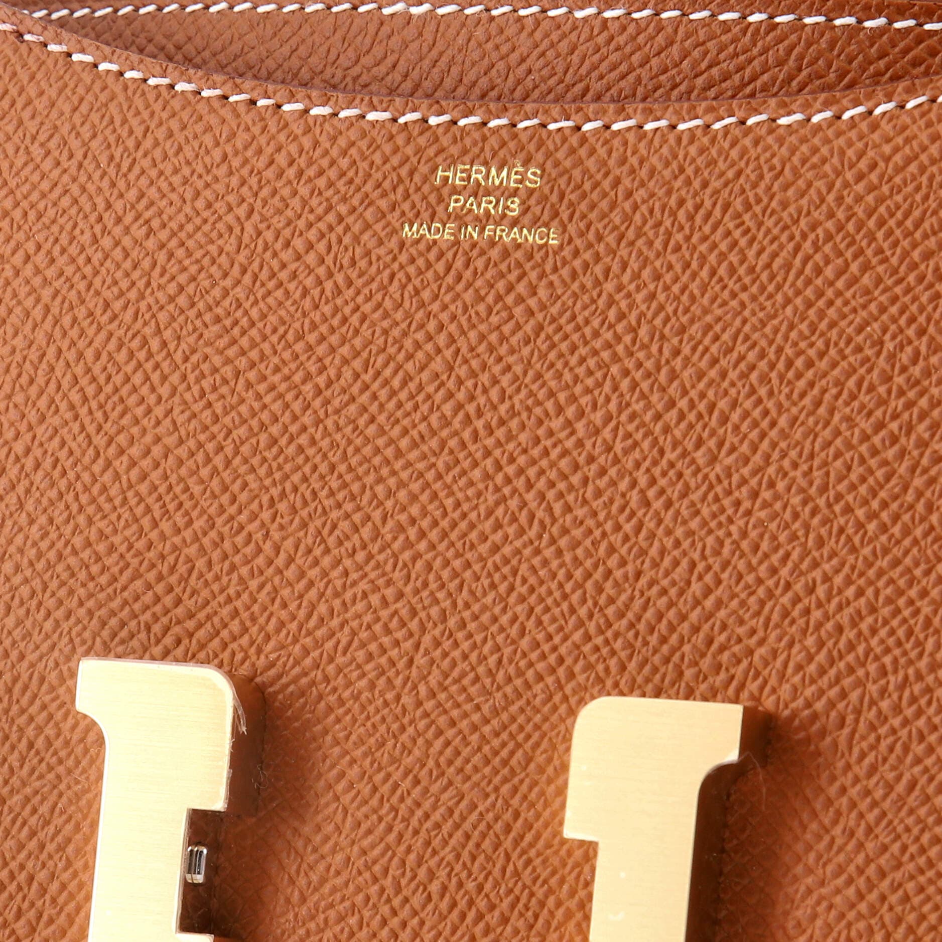 Pre-Owned Hermes Constance NM Bag Epsom 18, Alternate, color, Gold