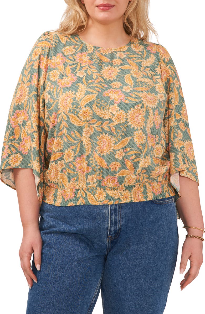 1.STATE Paisley Bell Sleeve Top, Main, color,